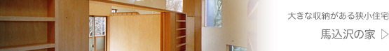 大きな収納がある狭小住宅